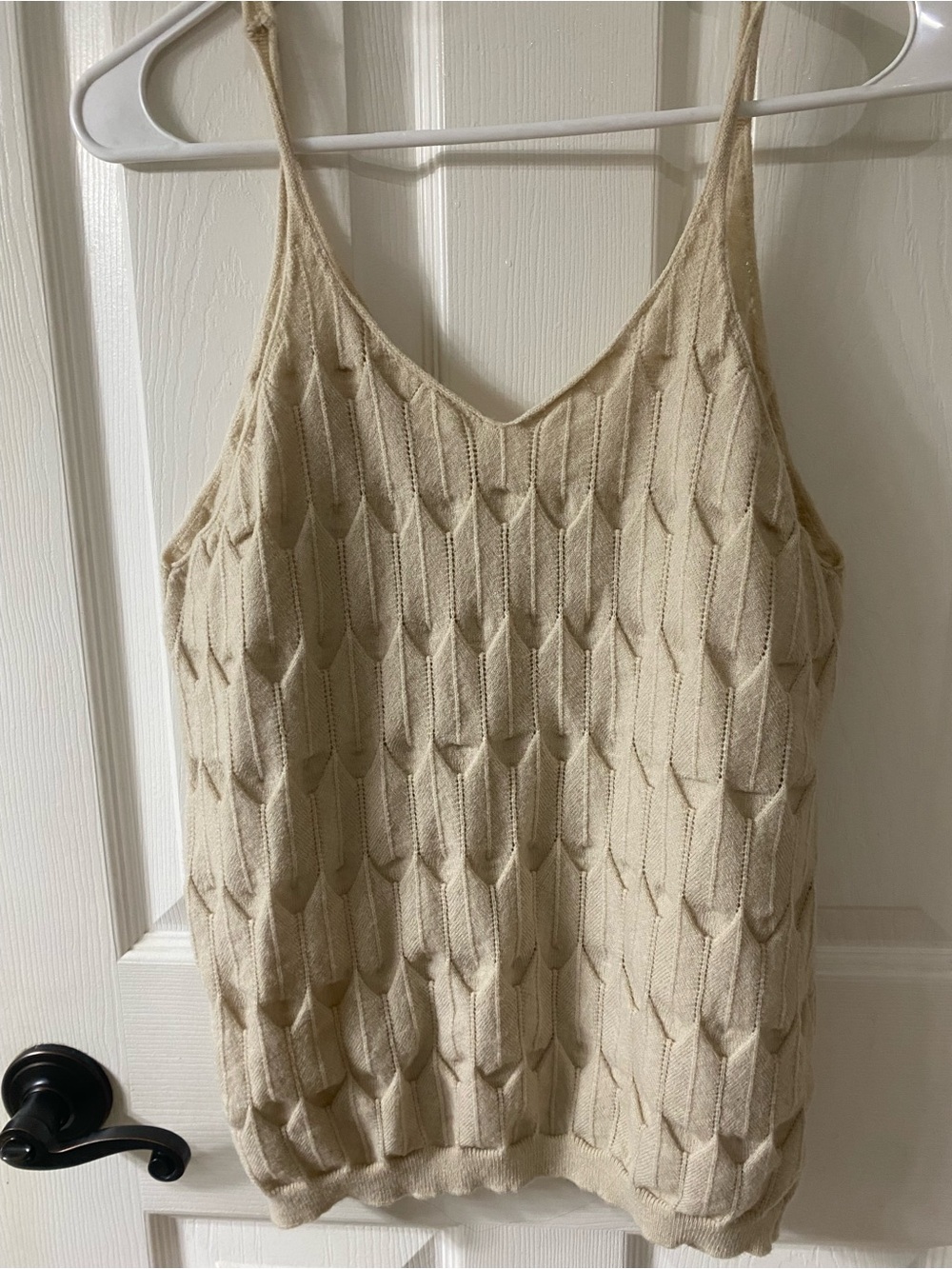 Boutique cable knit tank top